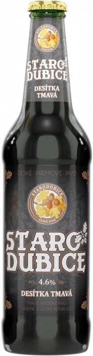 Пиво Стародубице Деситка Тмава (Starodubice Desitka Tmava) темное 0,5л Крепость 4,6%