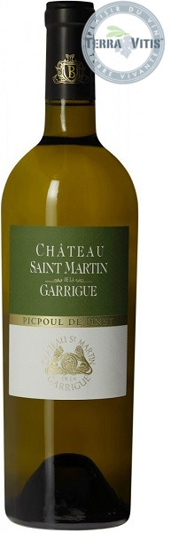 Вино Шато Сен-Мартан де ля Гарриг Пикпуль де Пине Прасковейское (Saint Martin) белое сухое 0,75л 14%